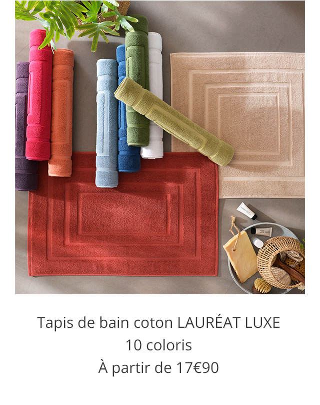 Tapis de bain coton LAURÉAT LUXE