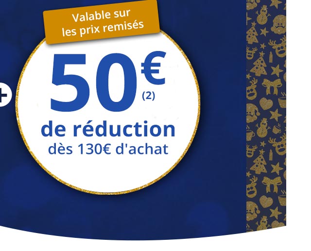 50€ de réduction