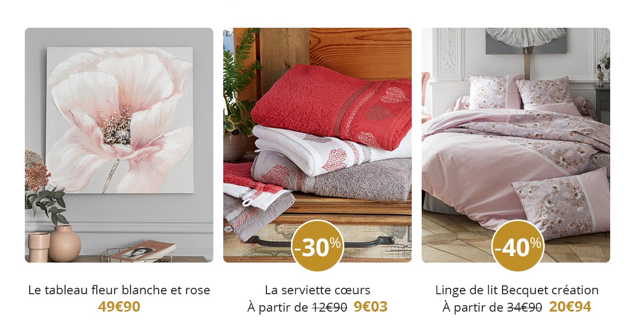 Le tableau, la serviette ou du linge de lit ?