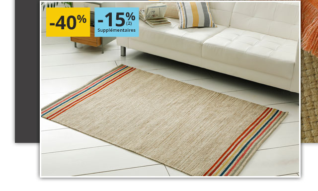 Tapis chiné en laine