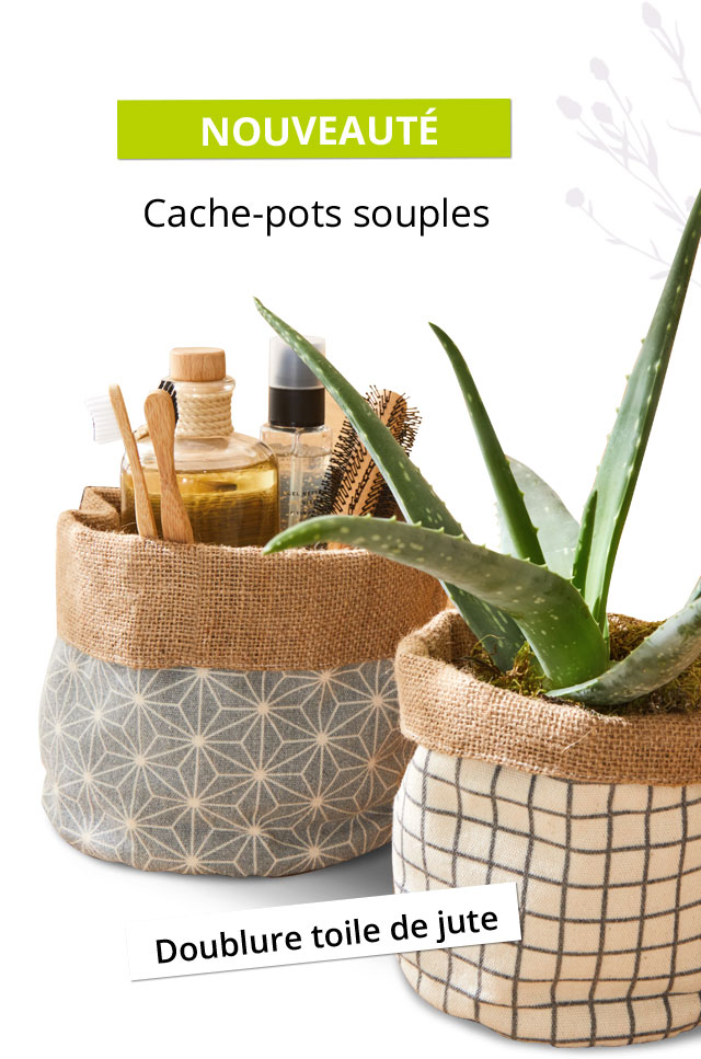Cache-pots souples