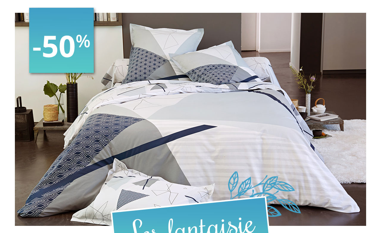 Linge de lit graphique