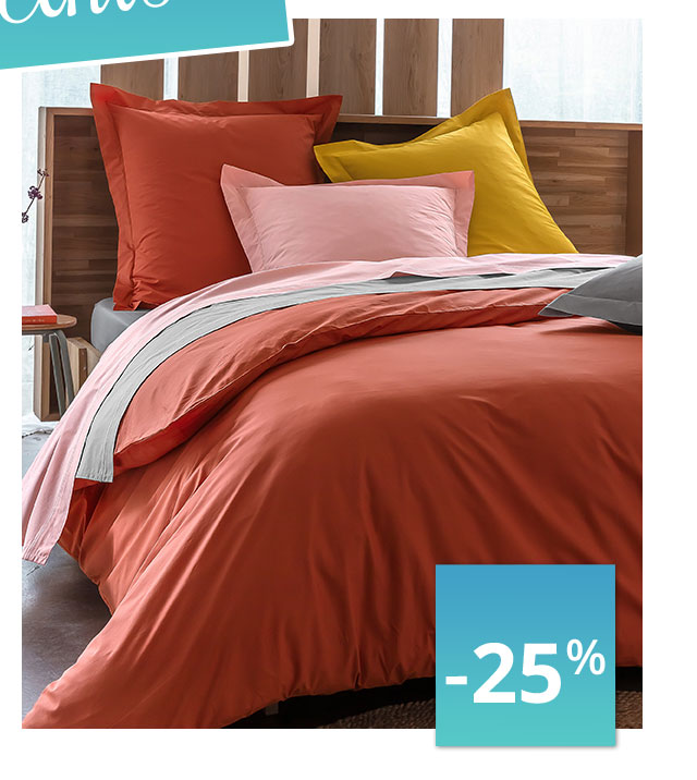 Linge de lit pur coton percale Lauréat