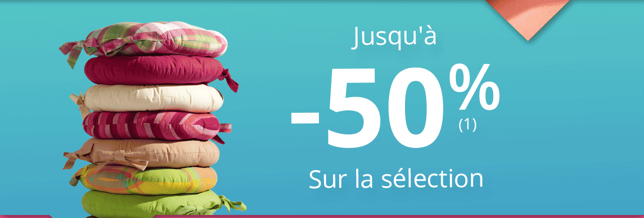 Jusqu'à -50% sur la sélection