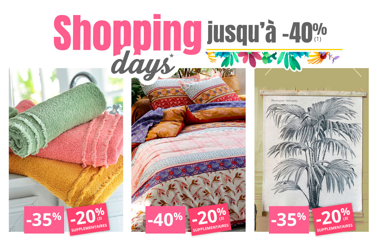 Shopping days jusqu'à -40%