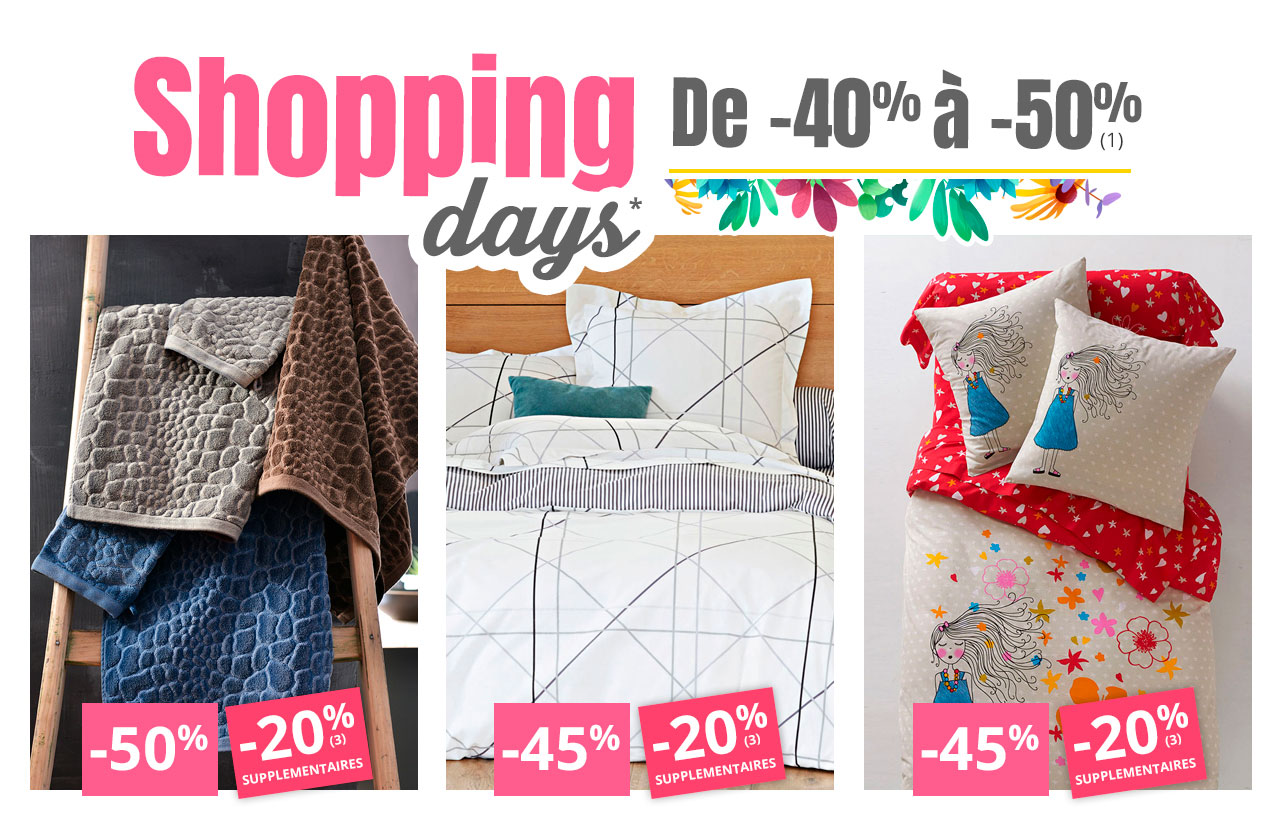 Shopping days de -40% à -50%