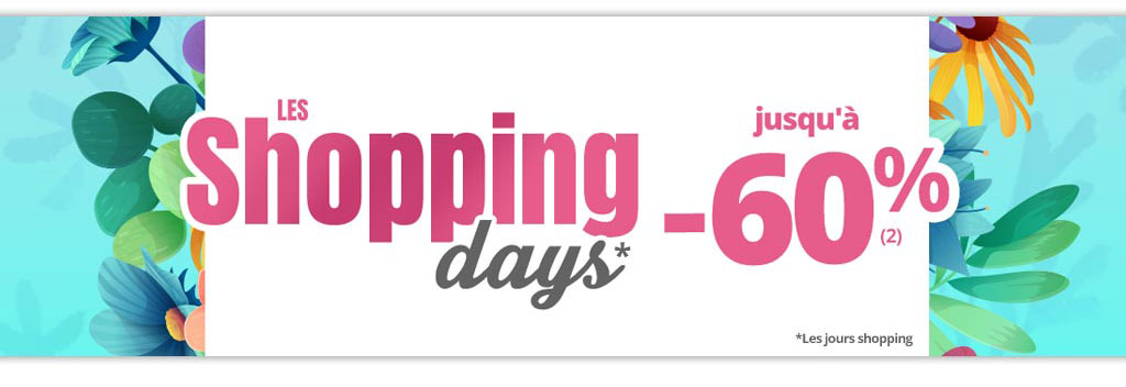 shopping days jusqu'à -60%