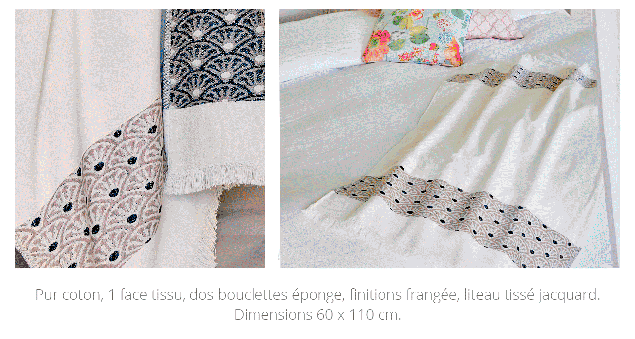 La fouta liteau jacquard