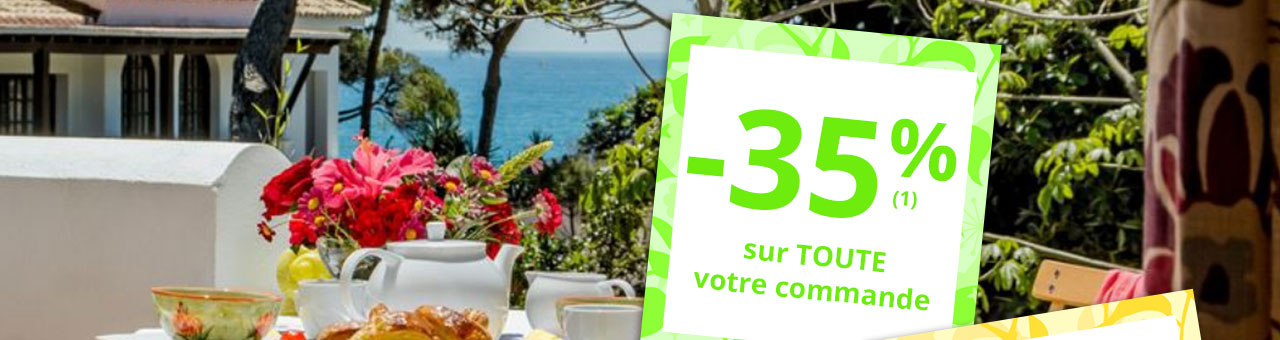 -35% sur toute votre commande