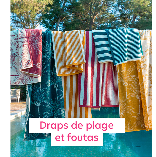 Draps de plage et foutas