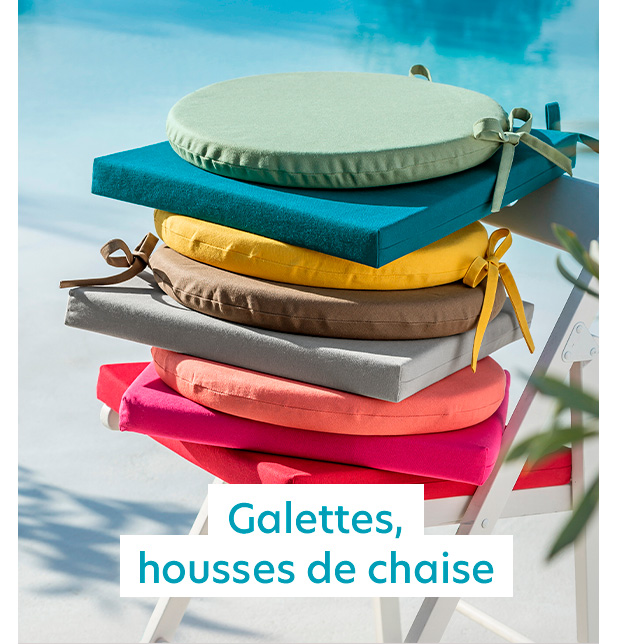 Galettes, housses de chaise