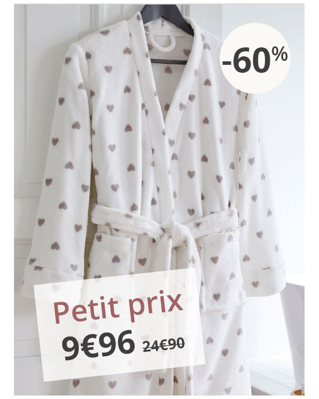 Peignoir cœur