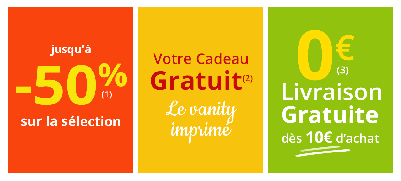 -30% sur votre article préféré + cadeau gratuit + Livraison Gratuite