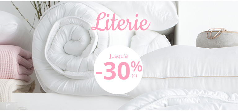 Literie jusqu'à -30%