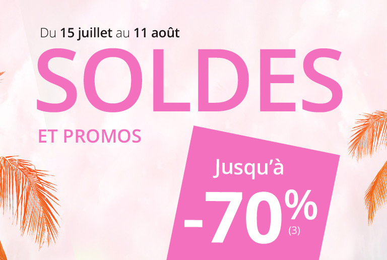 Soldes et promos jusqu'à -70%