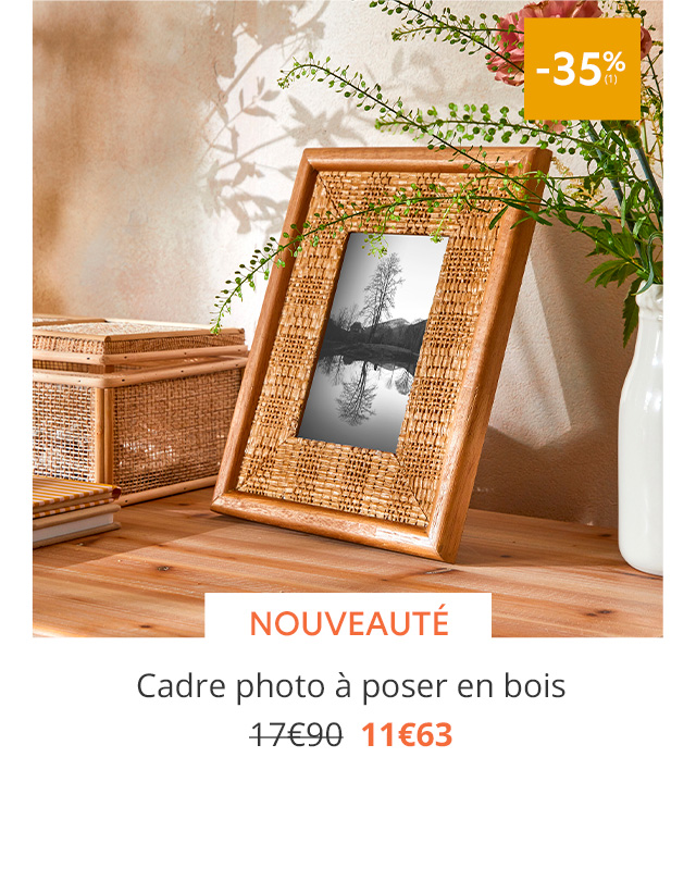 Cadre photo en bois