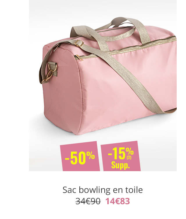 Sac bowling en toile