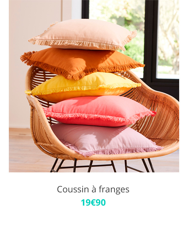 Coussin à franges