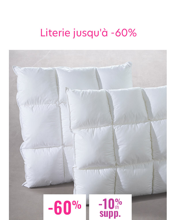 Literie jusqu'à -60%