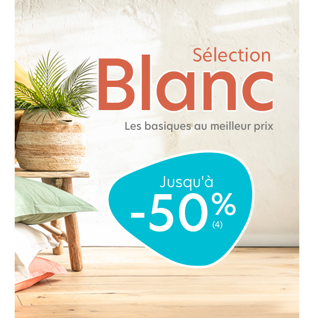 Sélection Blanc jusqu'à -50%