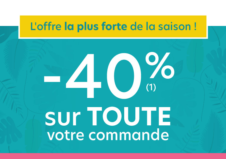 -40% sur toute votre commande