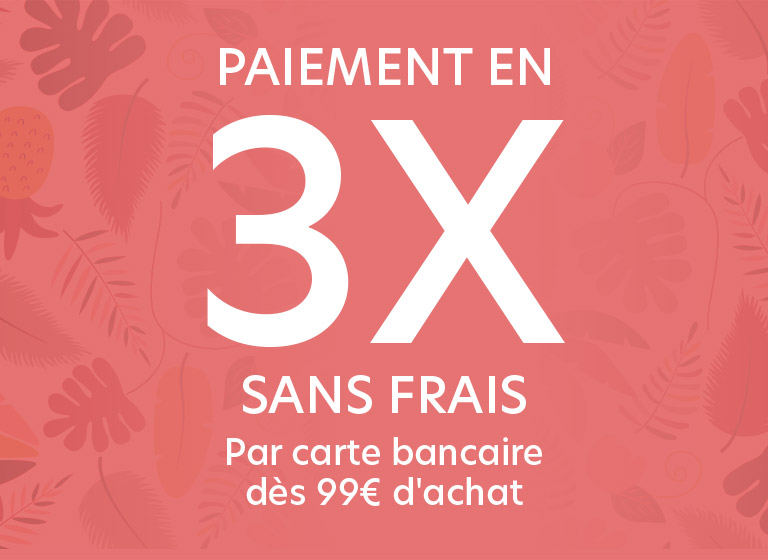 Paiement en 3 fois sans frais