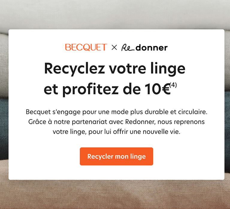 Recycler votre linge