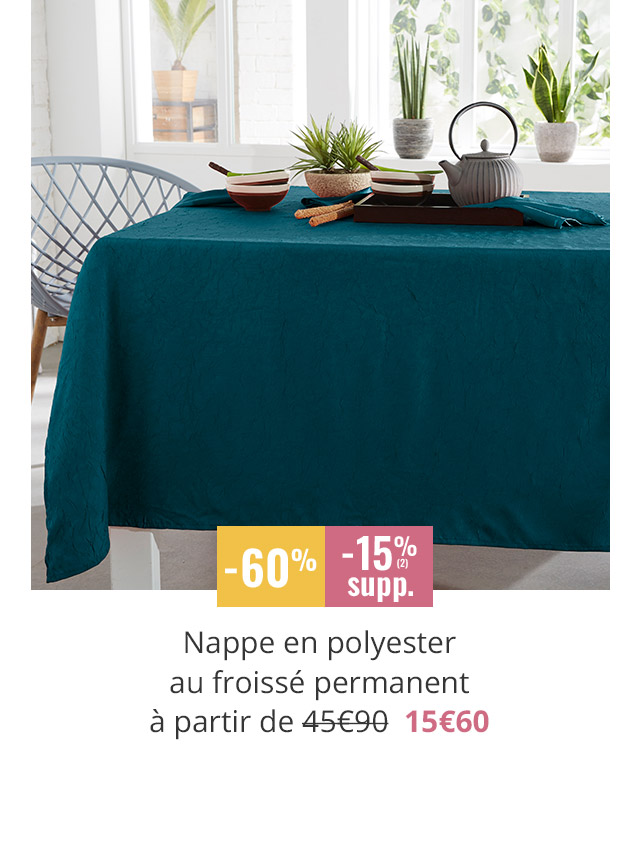 Nappe froissé permanent