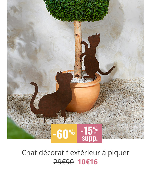 Chat décoratif extérieur