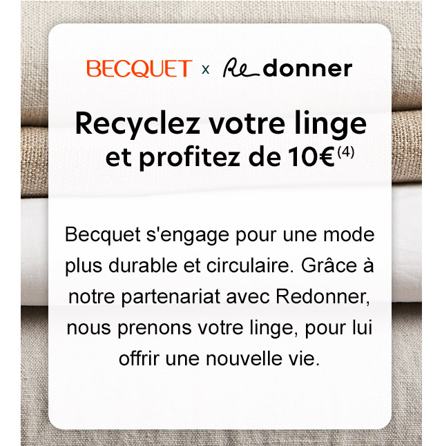 Recyclez votre linge