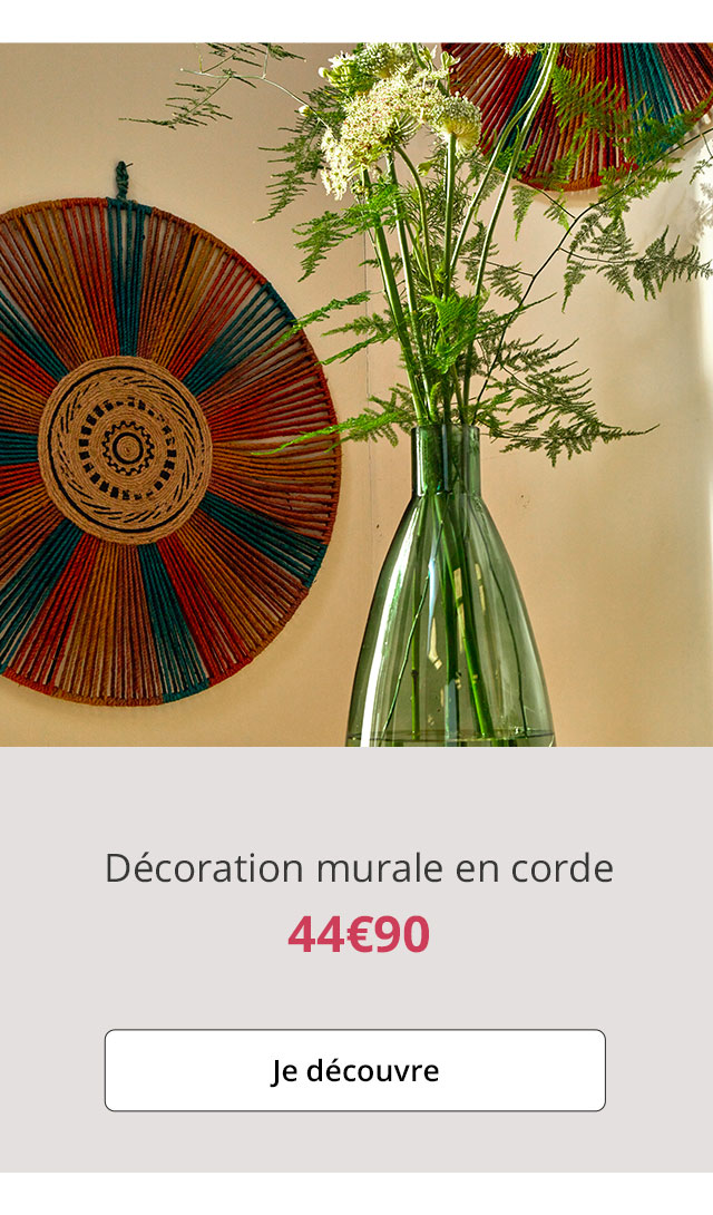 Décoration murale en corde