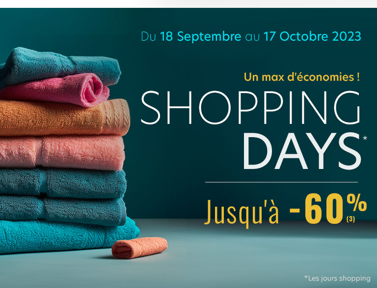 Shopping days jusqu'à -60%