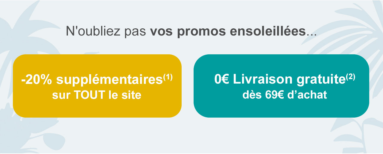 -20% supp + livraison gratuite