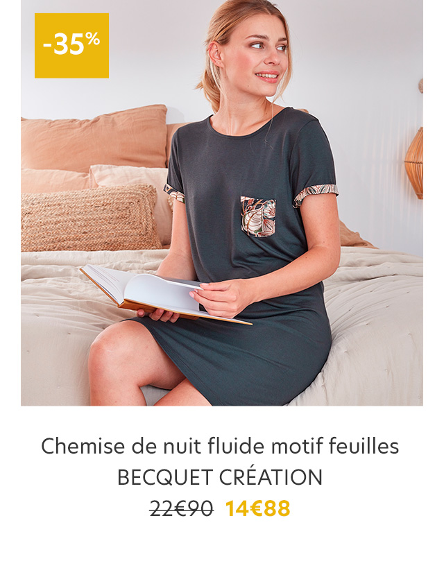 Chemise de nuit fluide