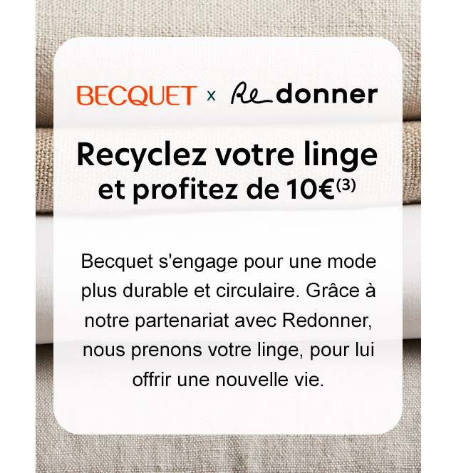 Recyclez votre linge