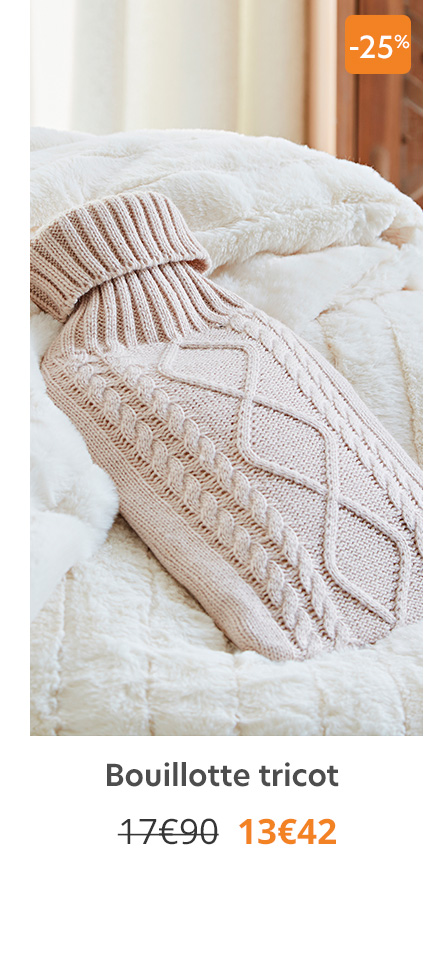 Bouillotte tricot