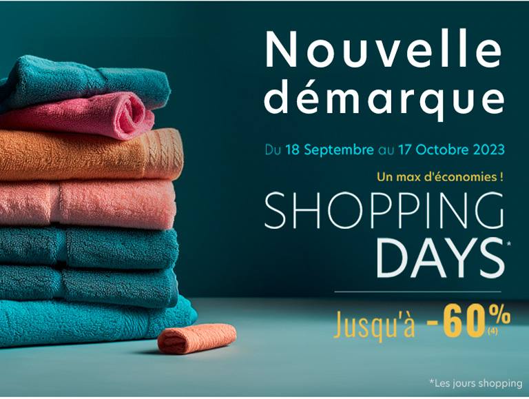 Shopping Days, nouvelle démarque