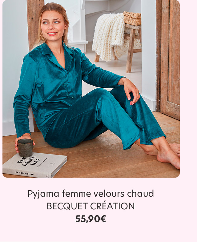 Pyjama femme velours chaud