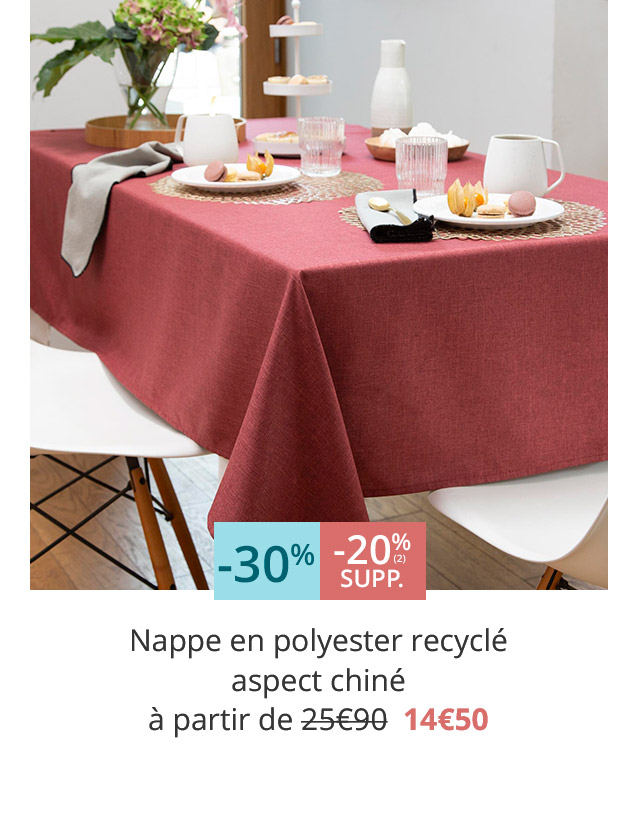 Nappe aspect chiné