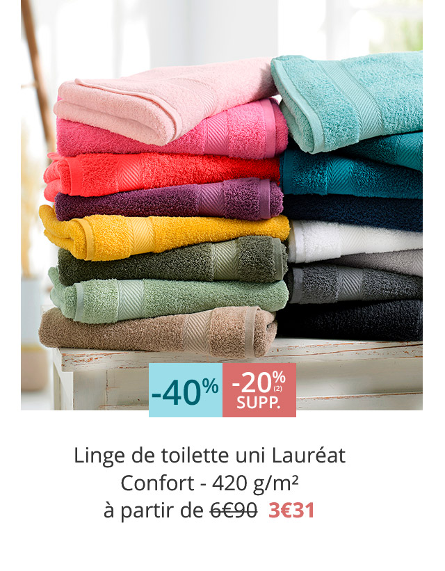 Linge de toilette uni Lauréat