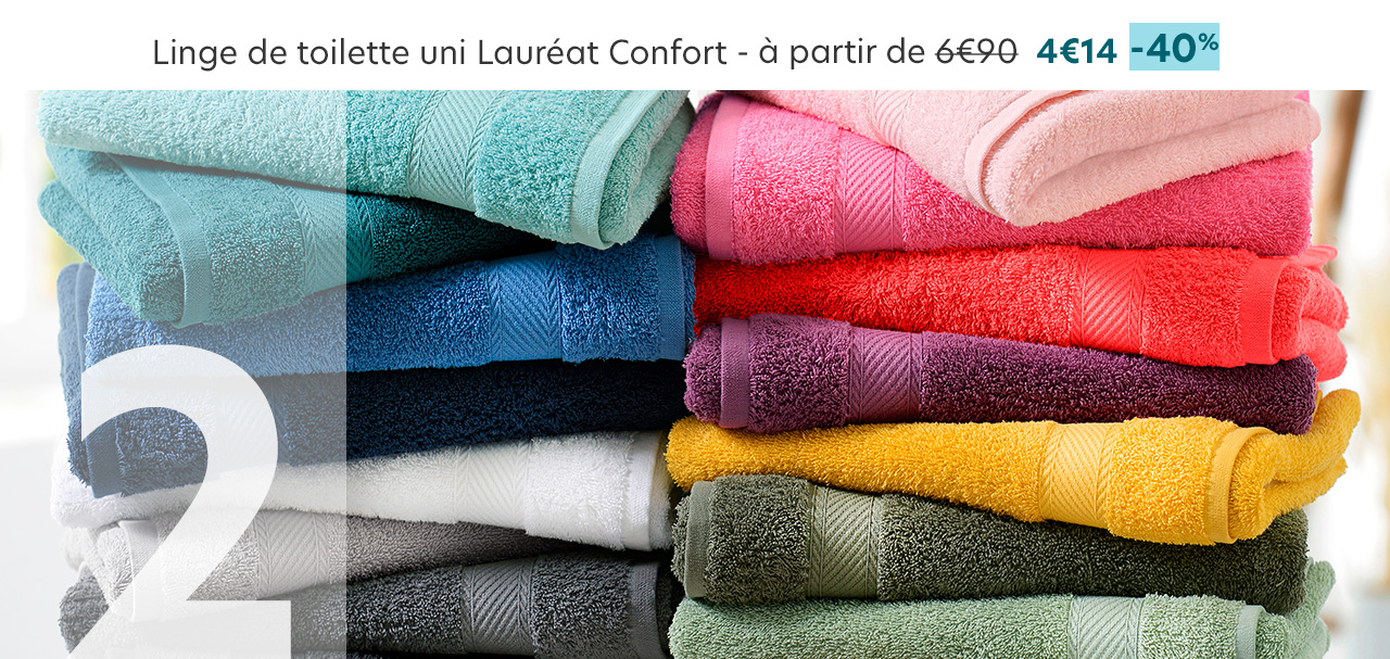 Linge de toilette uni Lauréat Confort