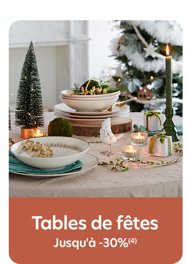 Tables de fêtes jusqu'à -30%