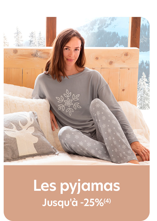 Les pyjamas jusqu'à -25%