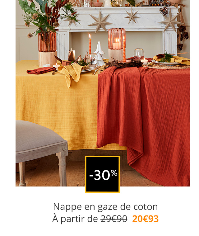 Nappe en gaze de coton