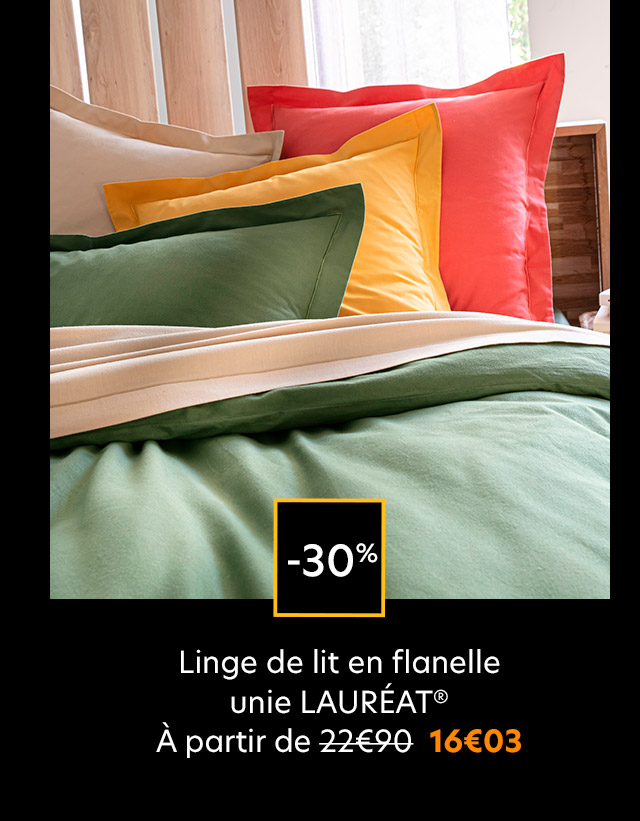 Linge de lit en flanelle