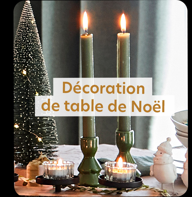 Décoration de table de Noël