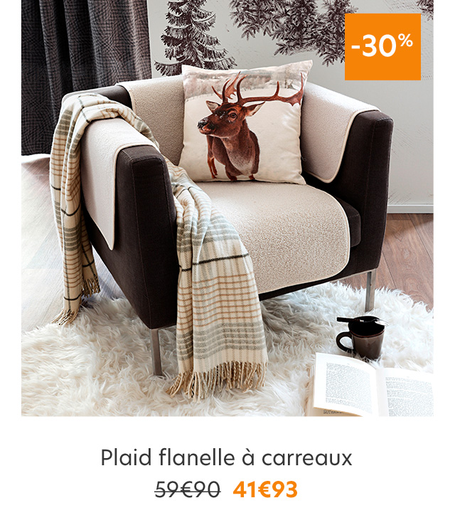 Plaid flanelle à carreaux