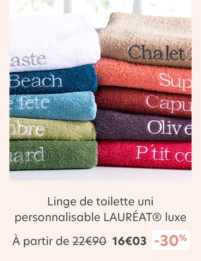 Linge de toilette uni 