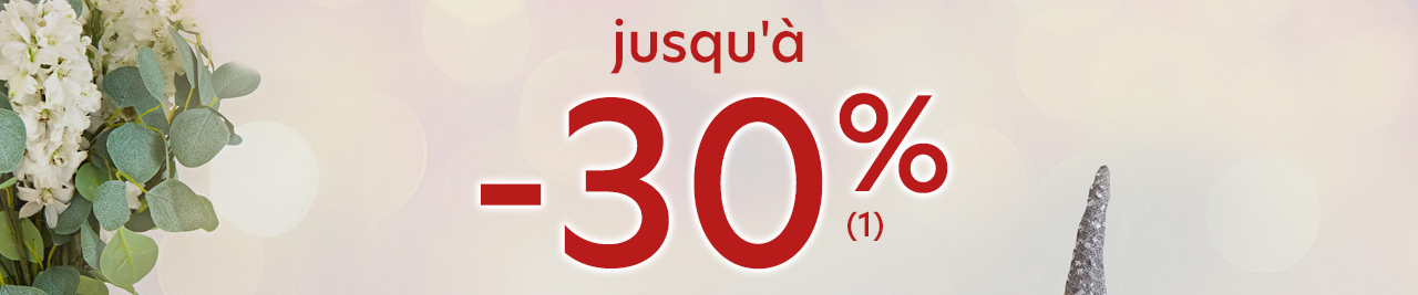 jusqu'à -30%