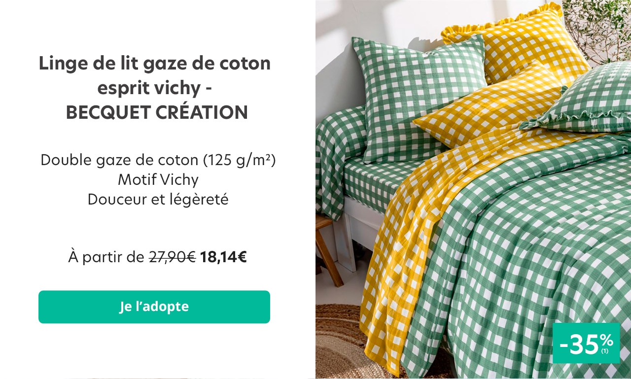 Linge de lit gaze de coton